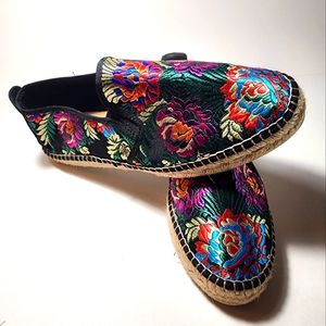 Fabiolas colorful womens floral 🌺 espadrilles size 40